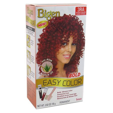 Bigen Easy Color - 3RA Intense Auburn Bold Permanent Hair Dye with Aloe & Olive Oil - ANNS BEAUTY SUPPLY